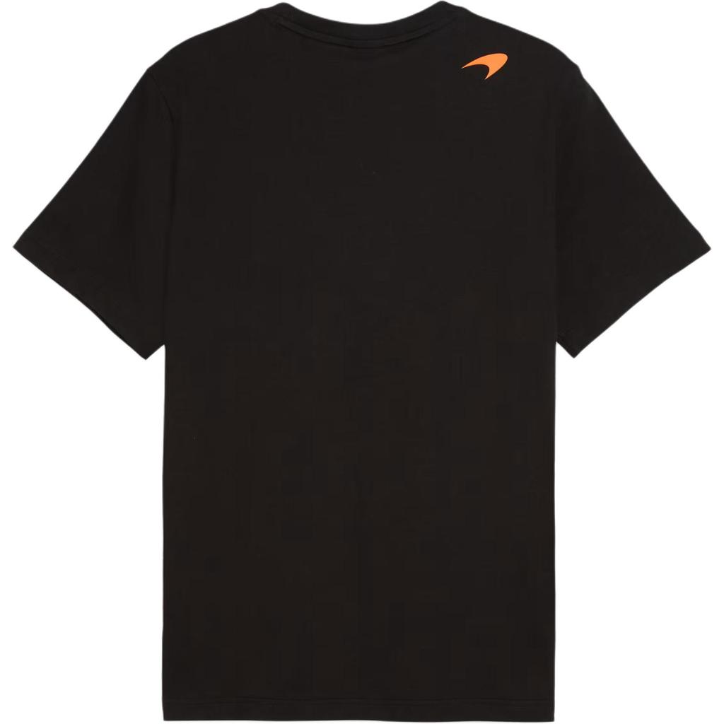 Puma X McLaren Норрис Круглый вырез Вязаная футболка с коротким рукавом Мужские Топы 637451-01