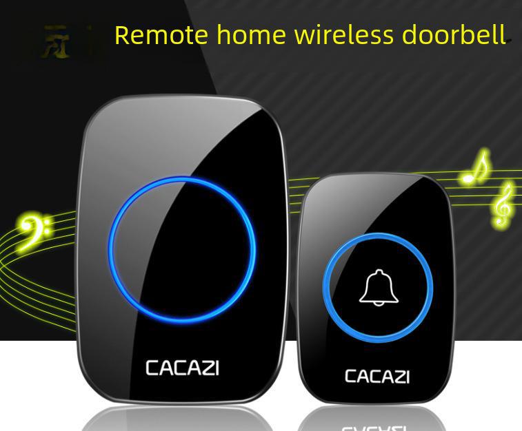 Беспроводной водонепроницаемый дверной звонок: Интеллектуальный пульт дистанционного управления с питанием от батареек и одним приемником