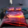 Beach Sea Sky Palm Coconut Tree Bedding Set King Queen Duvet Cover Sets Pillowcase Bed Linen Comforter Adult Kid Queen King Size