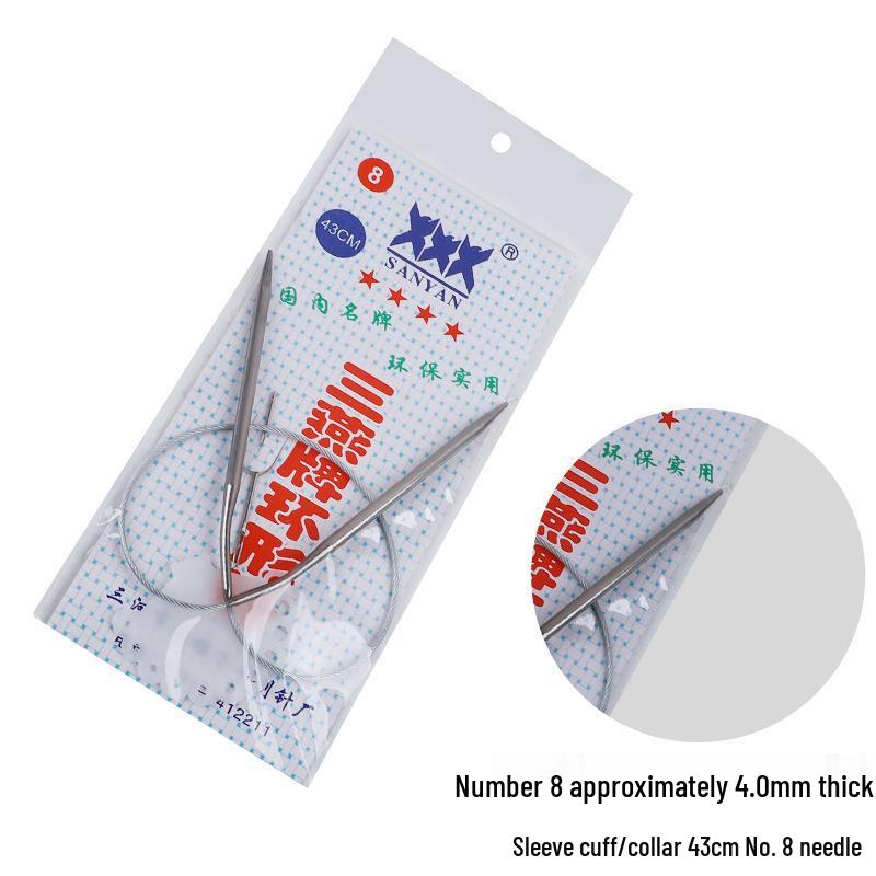 Набор circular knitting and crochet needles Sanyan из нержавеющей стали