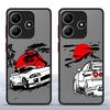 Чехол для телефона JDM Car Funda Back для Xiaomi Redmi Note 14 A4 14C 13 Pro Plus 12 13C 11 10 9S