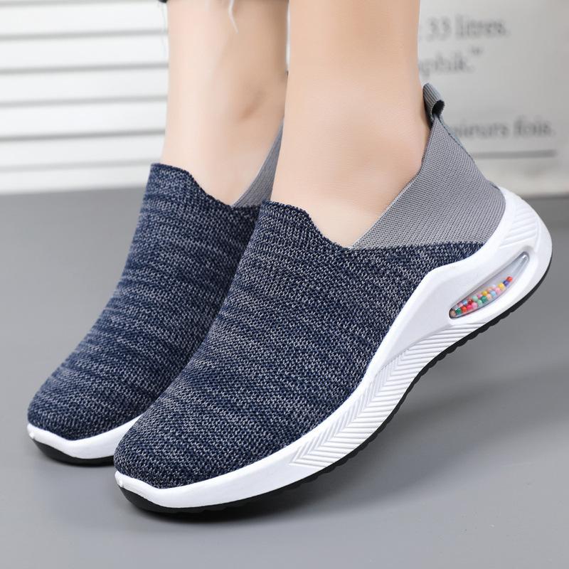 Весна и лето 2024 года, новые модные женские туфли на воздушной подушке с мягкой подошвой, низкие носки, туфли с одной педалью, ленивые туфли корейской версии