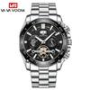 VA VA VOOM Brand Classic Mens Retro Watches Automatic Mechanical Watch Tourbillon Clock Genuine Leather Waterproof Military Wristwatch
