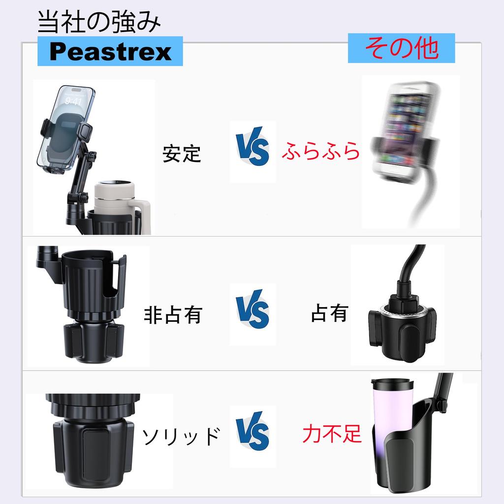Универсальный держатель для телефона в подстаканник с расширителем, длинный вращающийся держатель для телефона в подстаканник, подходит для всех смартфонов iPhone Galaxy и большинства бутылок для грузовиков, 2-в-1
