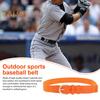 Бейсбольный ремень с регулируемыми отверстиями, эластичный дизайн, для молодежи и взрослых, удобный эластичный ремень, пояс из искусственной кожи, спортивный аксессуар