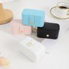 Mini Portable Jewelry Storage Organizer Travel Leather Storage Boxes Earring Necklace Display Ring Jewel Holder Boxes