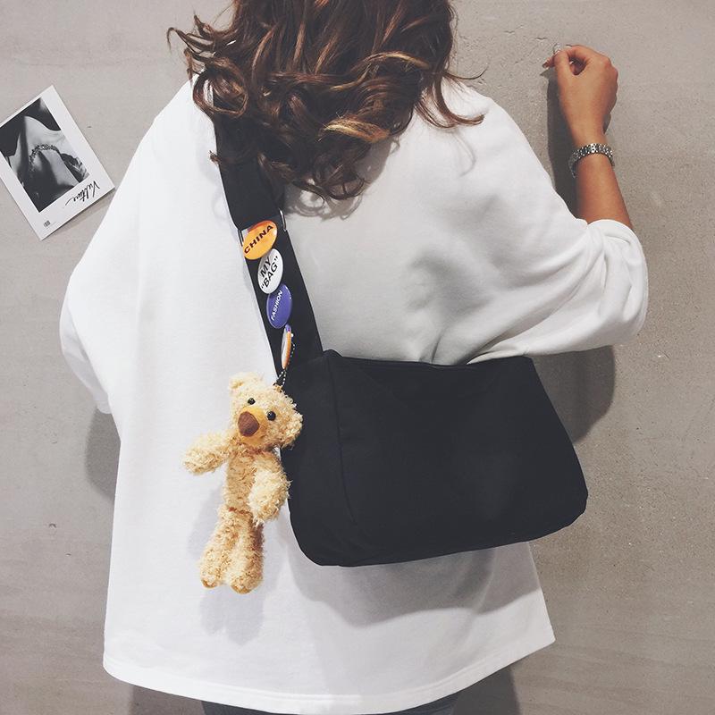 Плюшевая сумка кроссбоди в виде собаки Тедди - Многоцветный нейлоновый кулон для девочек