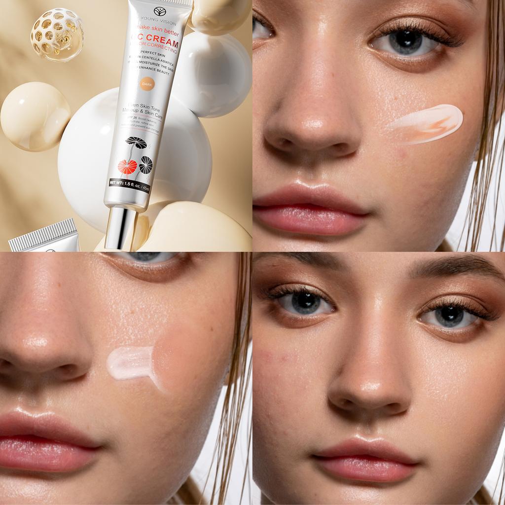 YOUNG VISION Centella CC Cream Concealer Невидимый пор увлажняющий праймер под макияж натуральный