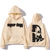Мужское худи Snoop Dogg на осень/зиму, удобная флисовая толстовка с графическим принтом, одежда в стиле гранж, толстовки