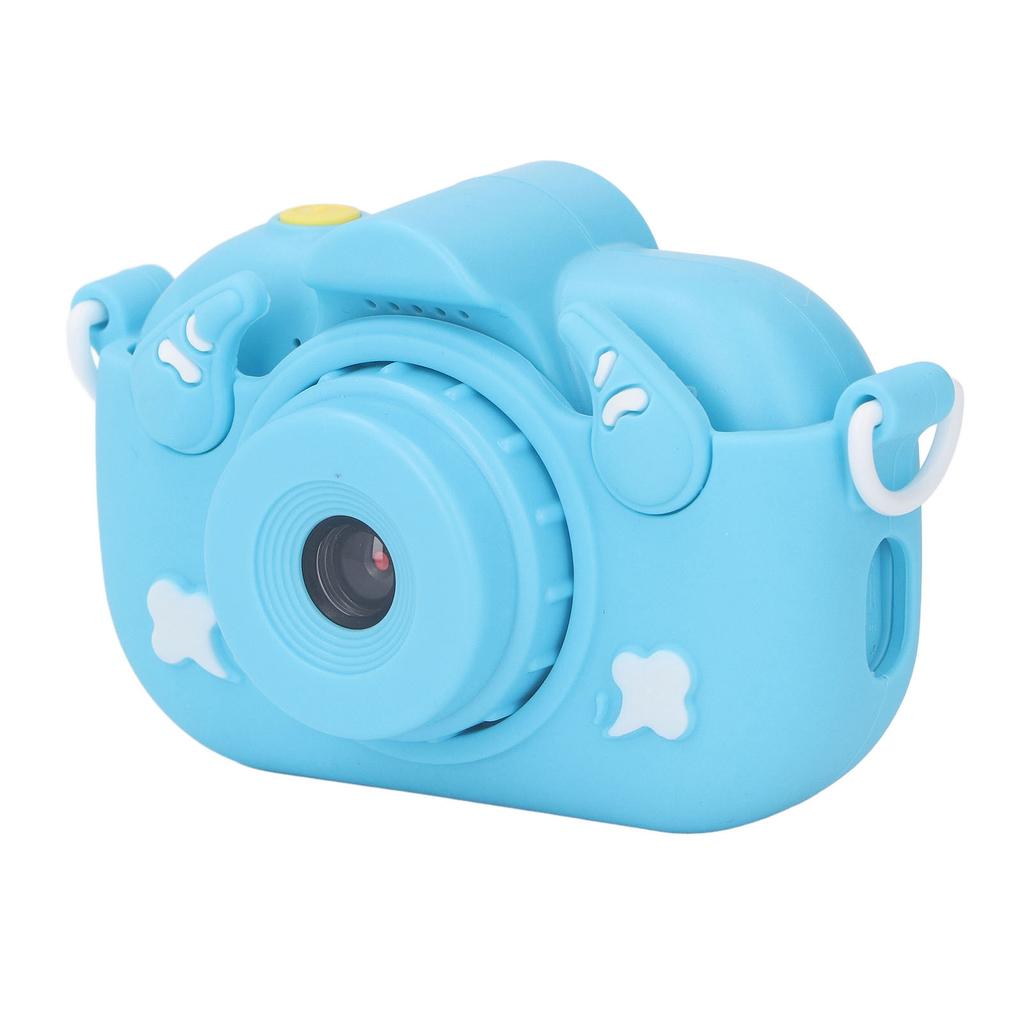 Cute Camera 12MP Digital Video Camera 2in IPS Screen Multifunctional Front Rear Lens 1080P Selfie