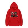 Street-style Anime Character Print Hoodie with Large Pocket Design, Loose Fit, Unisex, Trendy Casual Everyday Top