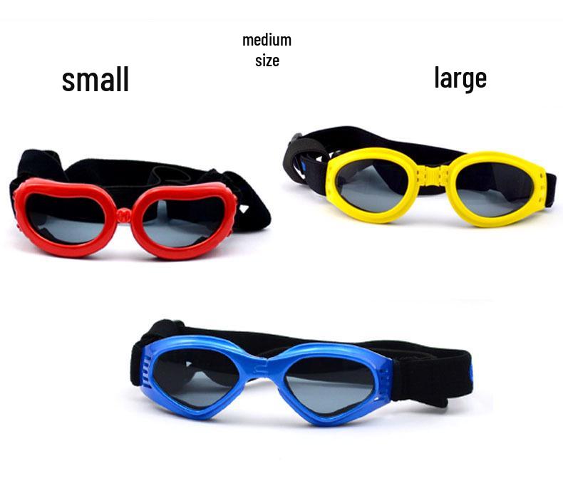 Складные Ветрозащитные и Солнцезащитные Солнцезащитные Очки для Собак - Защитные Аксессуары для Питомцев в Шести Цветах