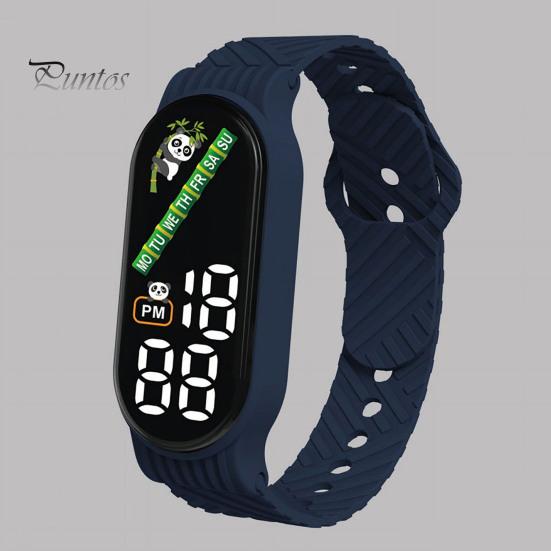 Fashion LED Sports Watch for Students Waterproof Multicolor Electronic Wristwatch with Soft Silicone Strap Stylish Gift for Men Women