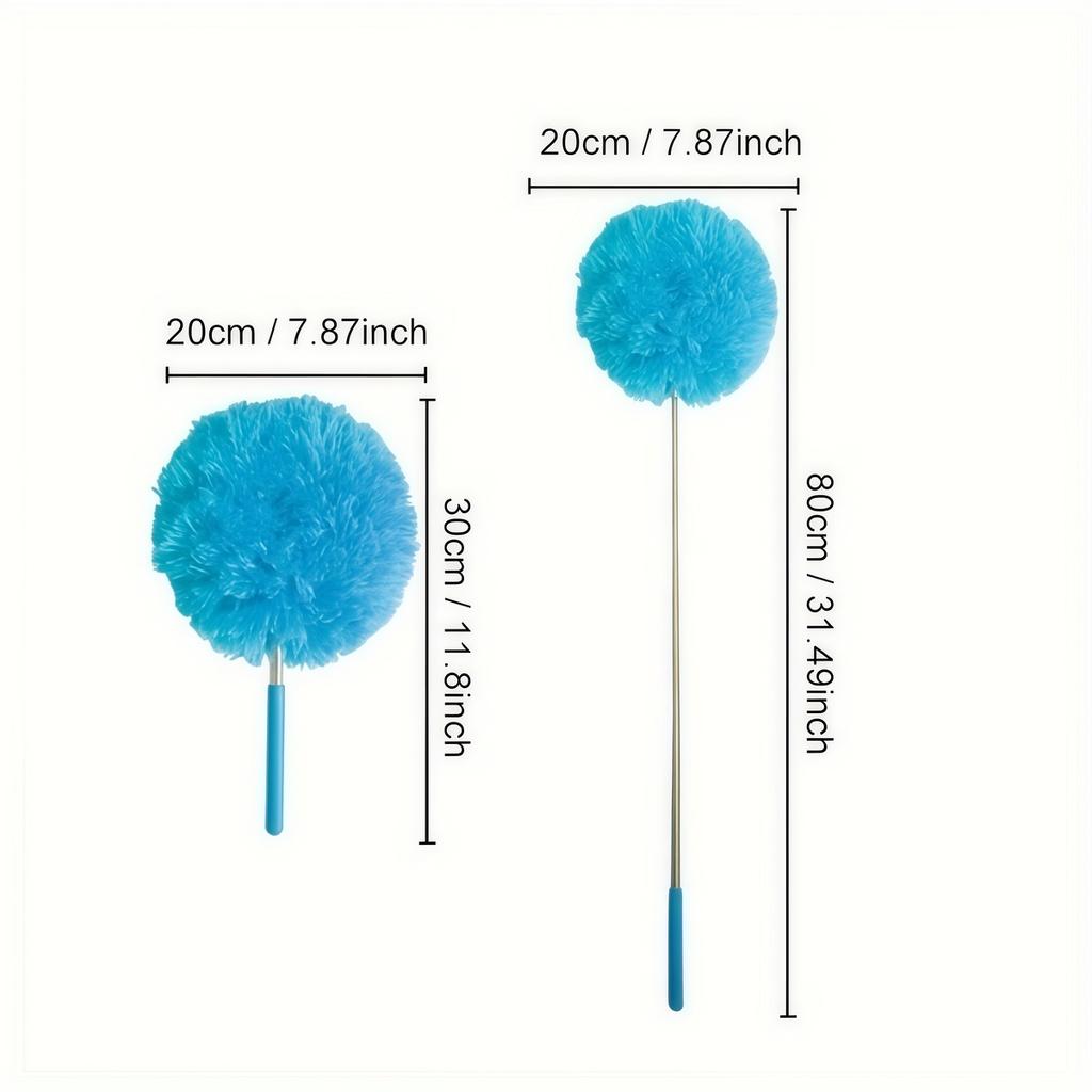 Microfiber Ceiling Fan Duster Long Handled Reusable Cleaner Brush Dust Locking Effortless Cleaning Dust Cleaner