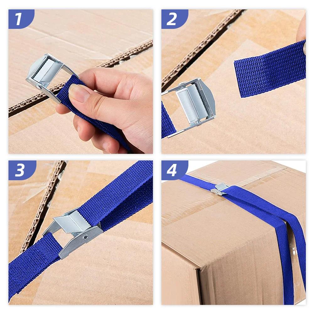 10PCS Reusable Buckle Strapping Ties - Adjustable Cam Lock Straps Made of Anti-Rust Alloy for Secure Fastening