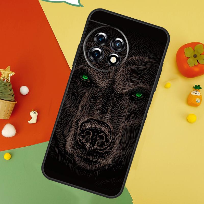 Cute Grizzly Bear Case For OnePlus 15 12 12R 13T 13R 13 11 9 10 Pro 10T 8T Nord 5 CE 2 3 4 Lite N20 N30 Cover