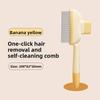Pet Comb Cat and Dog Hair Detangling, De Shedding and Self Cleaning Comb
