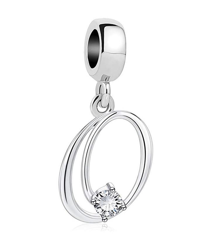 26 A-Z Alphabet Beads Copper Love Letter Charm Fit Original Bangle Charms Bracelet Cz Zircon Bead Jewelry