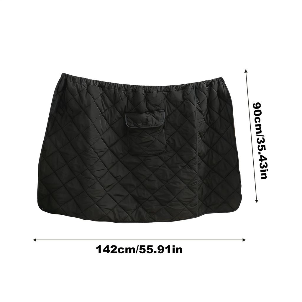 Мотоциклетный фартук для ног Водонепроницаемый чехол для ног скутера Утолщенное бархатное одеяло Плюшевая подкладка Мотоциклетный теплый чехол для ног