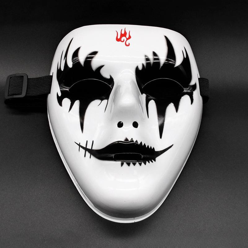 Хэллоуин уличных танцев ужасов маска полное лицо V-Shadow танцевальная вечеринка маска для лица Марди Гра косплей дьявол реквизит лицо капюшон для карнавальной ночи