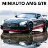 1/32 Scale Benz AMG GTR Sports Car Model Toy Car Die Casting Alloy Car Model Pull Back Vehicles Toys for Toddlers Kids Boys Girls Gift