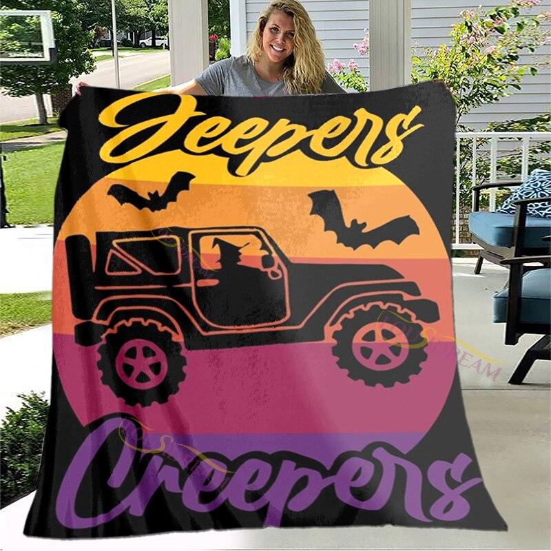 Jeepers Creepers Queen Size одеяло супер мягкое фланелевое одеяло пледы одеяла домашний декор дом офис легкий диван ворс