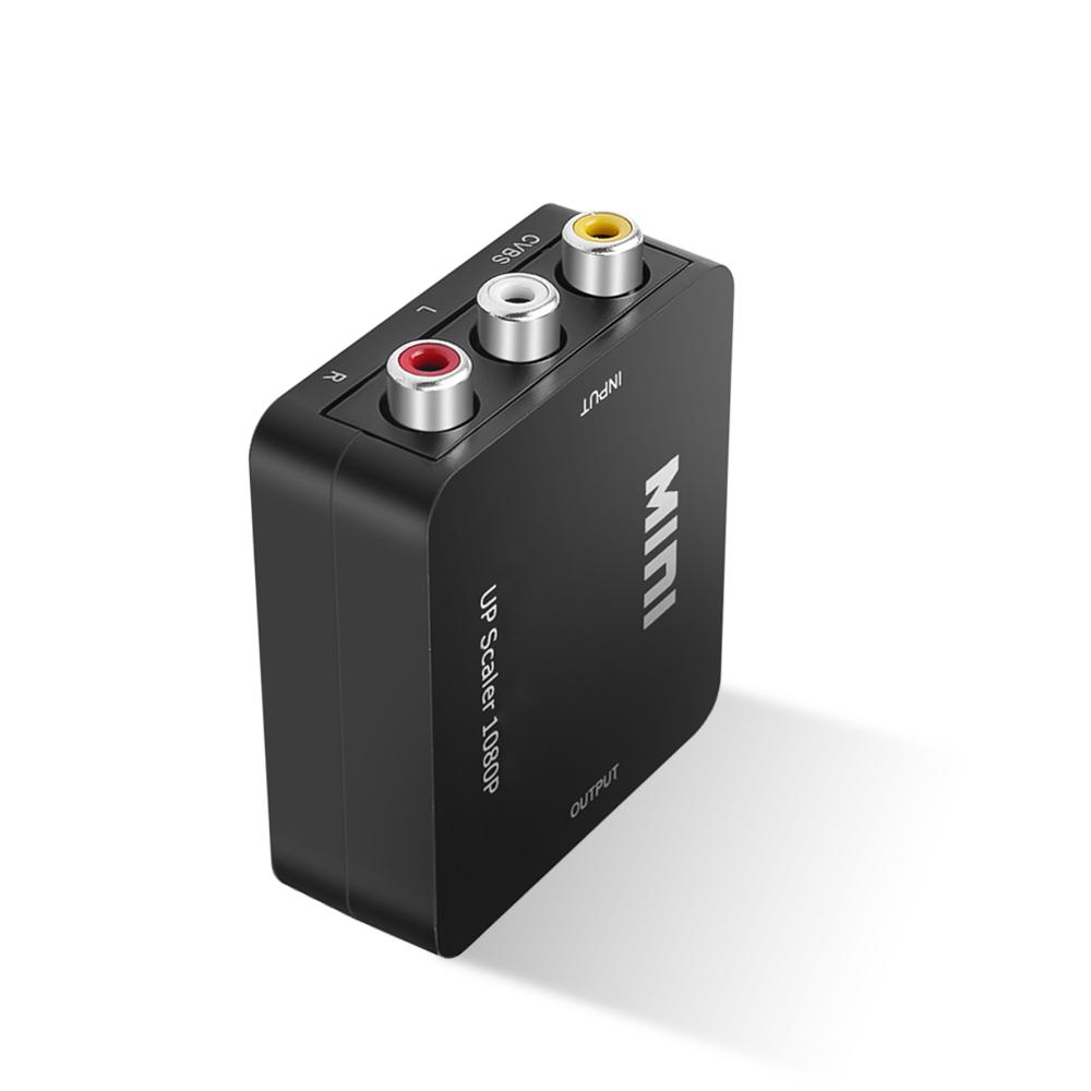 Мини-адаптер AV-HDMI, совместимый с RCA-HDMI конвертер HD 1080P 1920*1080 AV2HDMI, поддержка NTSC PAL, выход AV-HDMI