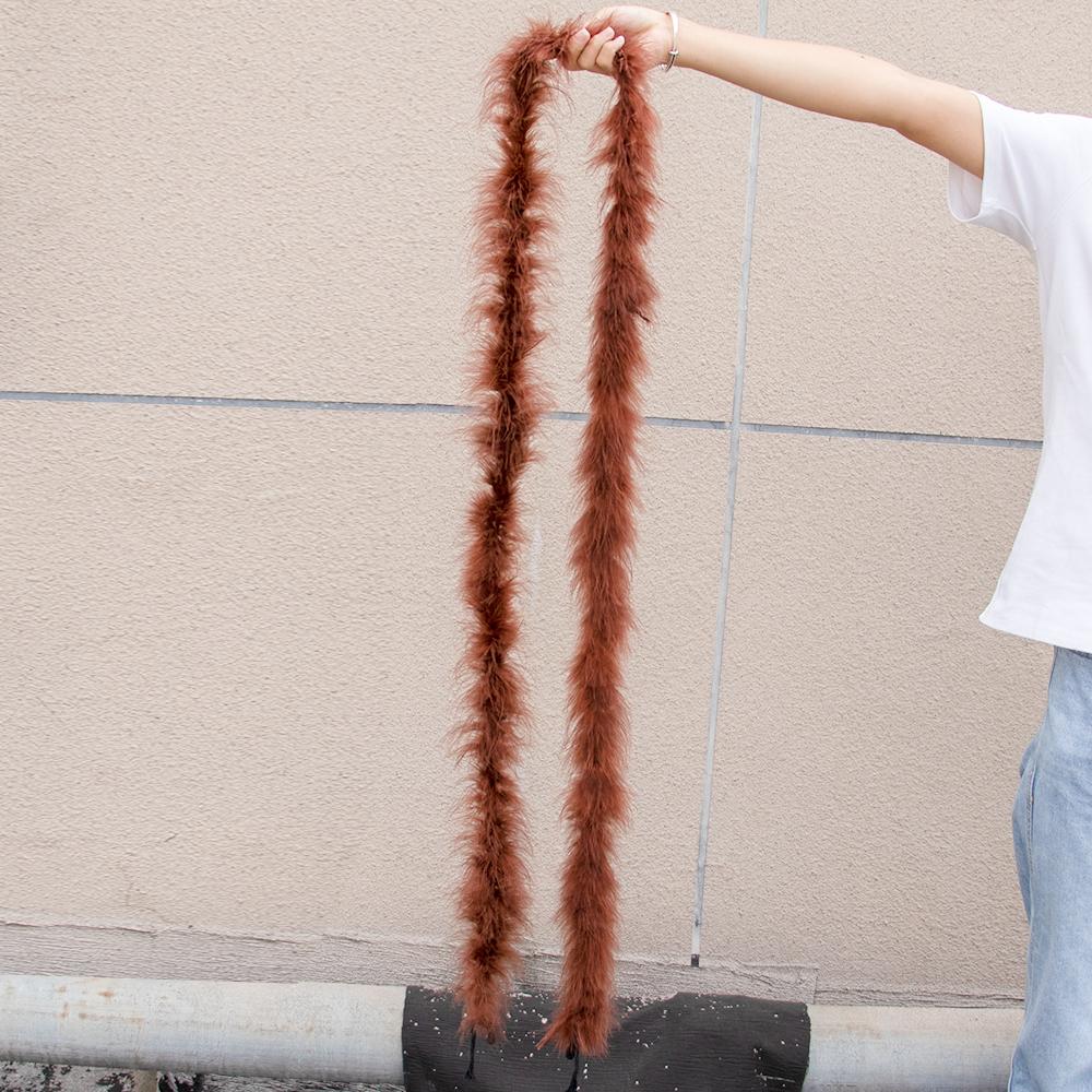 2M Turkey Marabou Feather Boa 11-50g for Scarf Clothing Christmas Tree Decor Shawl Craft Costume Wedding Dress Plume Accessories