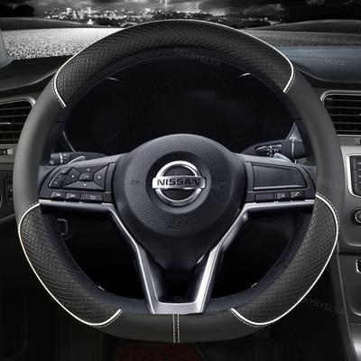Автомобильный чехол на руль D Тип из искусственной кожи для Nissan X-trail Qashqai Rogue Sport Rogue 2017 2018 Altima