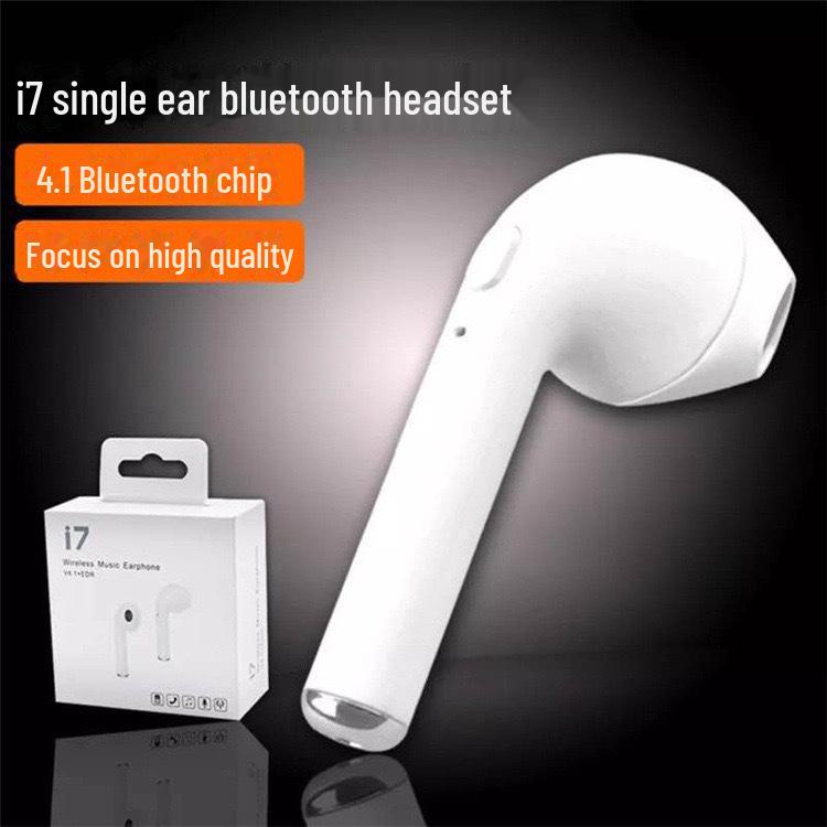Водонепроницаемая Bluetooth-гарнитура I7, беспроводной наушник на одно ухо — удобная посадка, длительное время работы от аккумулятора.
