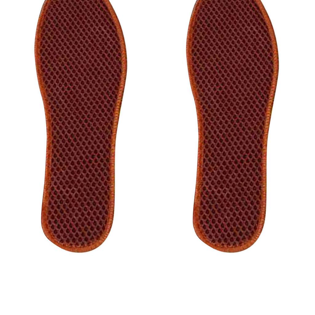 Bamboo Charcoal Deodorant Mesh Insoles Breathable Absorb Sweat Shoe Pads for Men Women Khaki 43