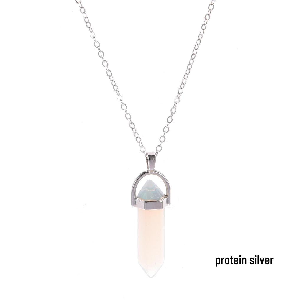 Модное ожерелье-подвеска в виде пули из хрустального камня