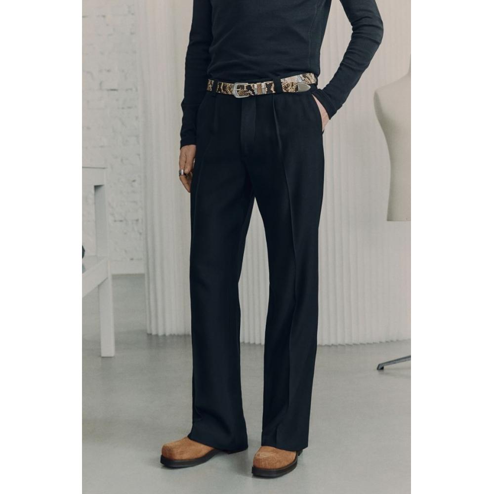 HM Bootcut шерстяная смесь шерстяная смесь черный