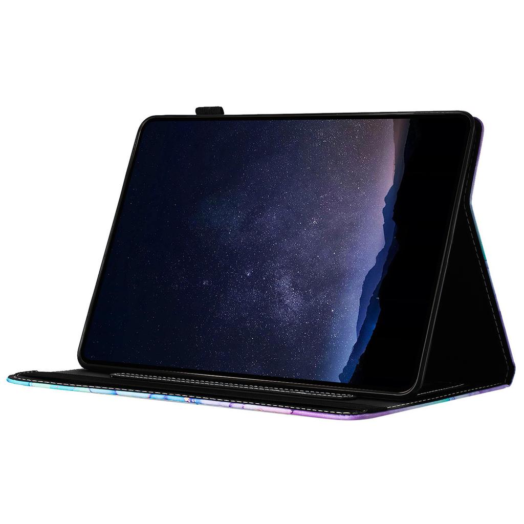 For iPad (2025)/10.9 (2022) Case Marble Pattern Leather Stand Cover with Auto Wake/Sleep