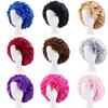 Turban Bonnet Silk Nightcap Hair Care Sleep Hat Headwear Sleeping Cap  Women Children