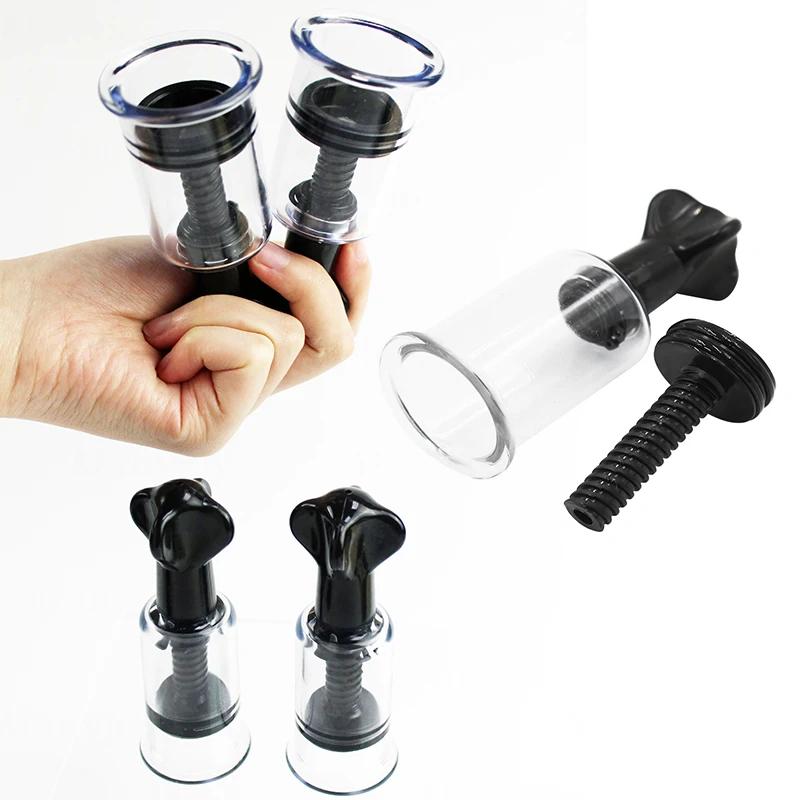 Пластиковая присоска для сосков для взрослых, сексуальный зажим для массажа груди, вакуумный насос для увеличения груди, секс-игрушки для женщин и мужчин