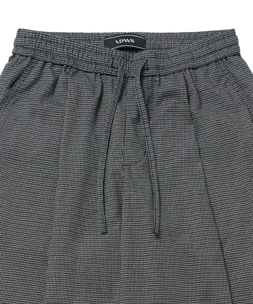 IDWS Fine Check Balloon Trouser Black