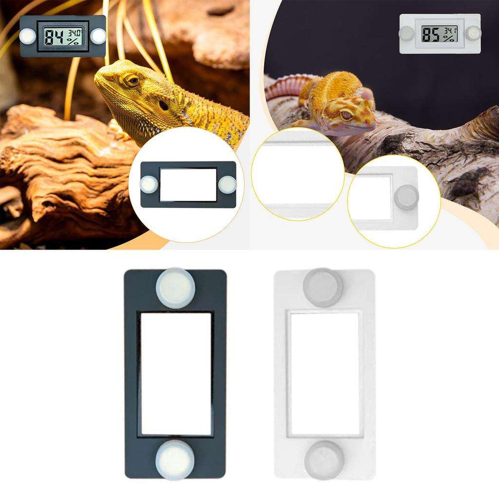 Reptile Terrarium Thermometer Magnetic Mount Universal Fit Gauge Holder