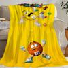 Забавный M-M&M-M's Skicomfort теплый Мягкий Домашний Детский Обед Одеяло Подходит для Гостиной Офиса Ежедневных Путешествий Подарки