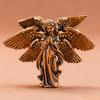 Brass Six Winged Angel Ornament Sculpture Tabletop Crafts Creative Hand Craved for