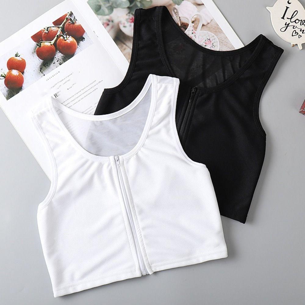 Slim Fit Seamless Shapewear Mesh Thin Underwear for Women Simple Chest Wraps Binding Seaside