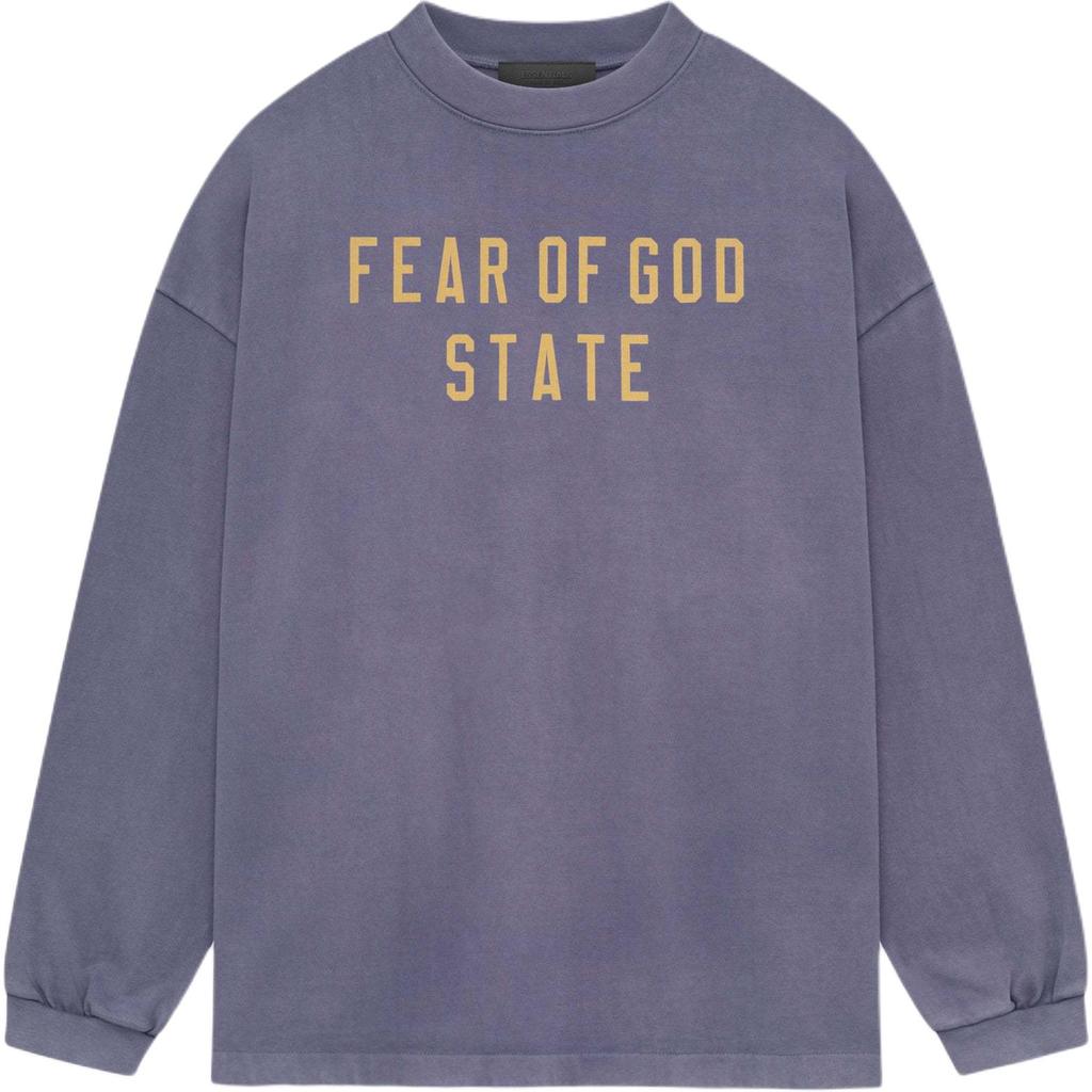 Fear of God Essentials Heavy Long-Sleeve Tee Lavender Мужские топы Фиолетовый 125BT242017F