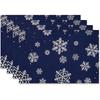 4pcs Christmas Insulated Polyester Meal Mat Merry Christmas Placemats