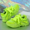 Fashion Spring Green Platform Sneakers Thick Sole Shoes Women Breathable Chunky Sneakers Luxury Tennis Shoes 2025 Outdoors Walking Shoes