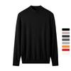 Men's Mock Neck Sweater Warm Wool Knitted