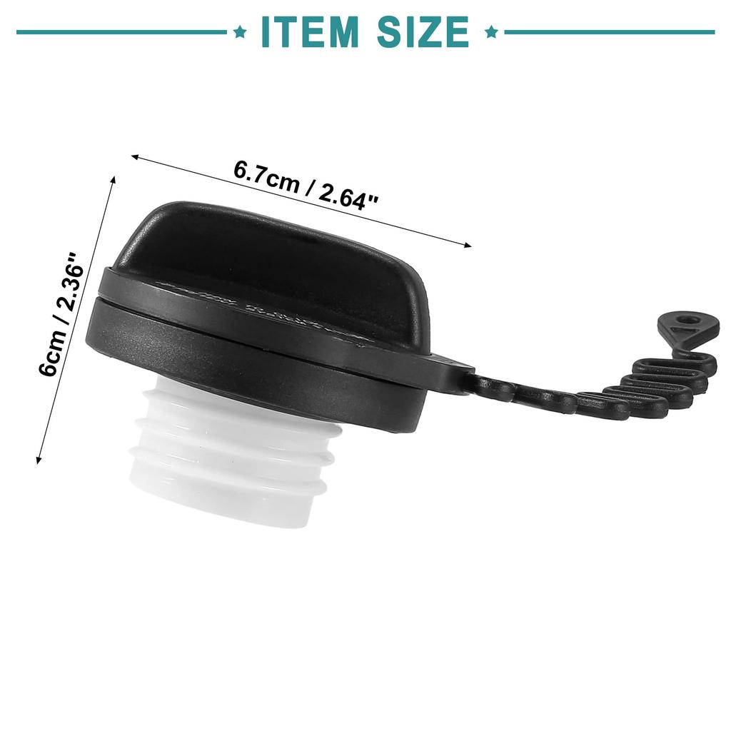 Крышка заливной горловины топливного бака ACROPIX для Volvo S60 черная 1 шт.