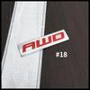 Модификация автомобиля 3D стерео AWD TURBO HYBRID металлические автомобильные наклейки с турбонаддувом V6 V8 смещение стандарт GT задний хвост этикетка автомобильные наклейки