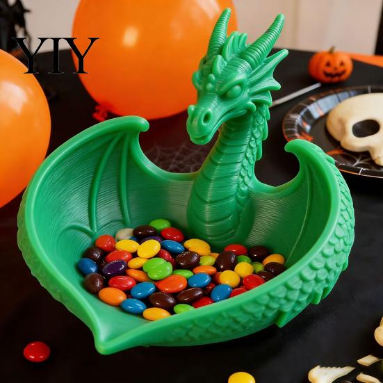 Новый Декор в Китайском Стиле 3D Печатный Ящик для Хранения с Драконом, Современный Настольный Органайзер для Ключей, Украшений, Уникальная Идея Подарка, Сладостей, Летающая Фигурка для Дома, Офиса,