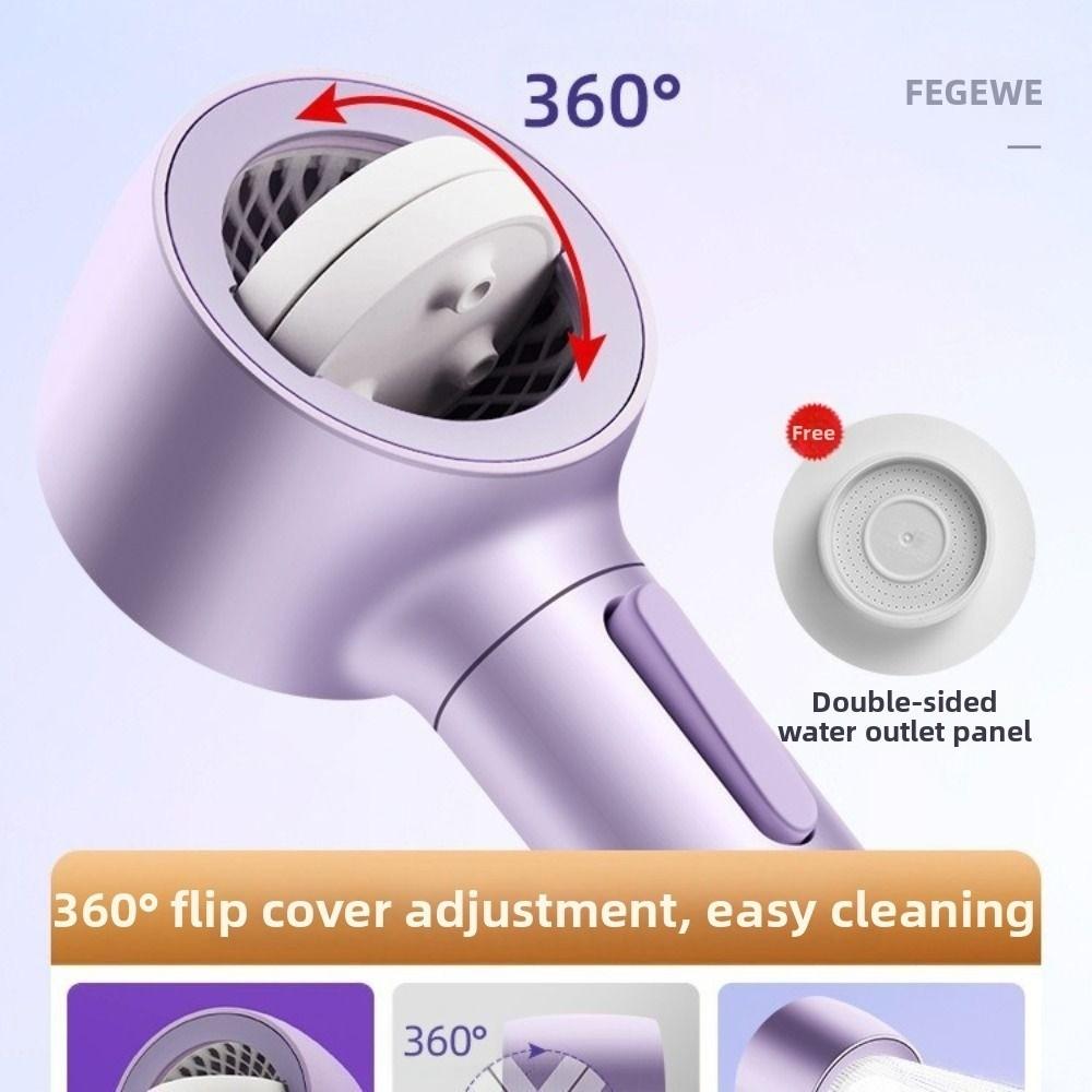 Detachable Handheld Shower Head 3-Speed Adjustable Anti Blocking High Pressure Shower Large Flow Rainfall