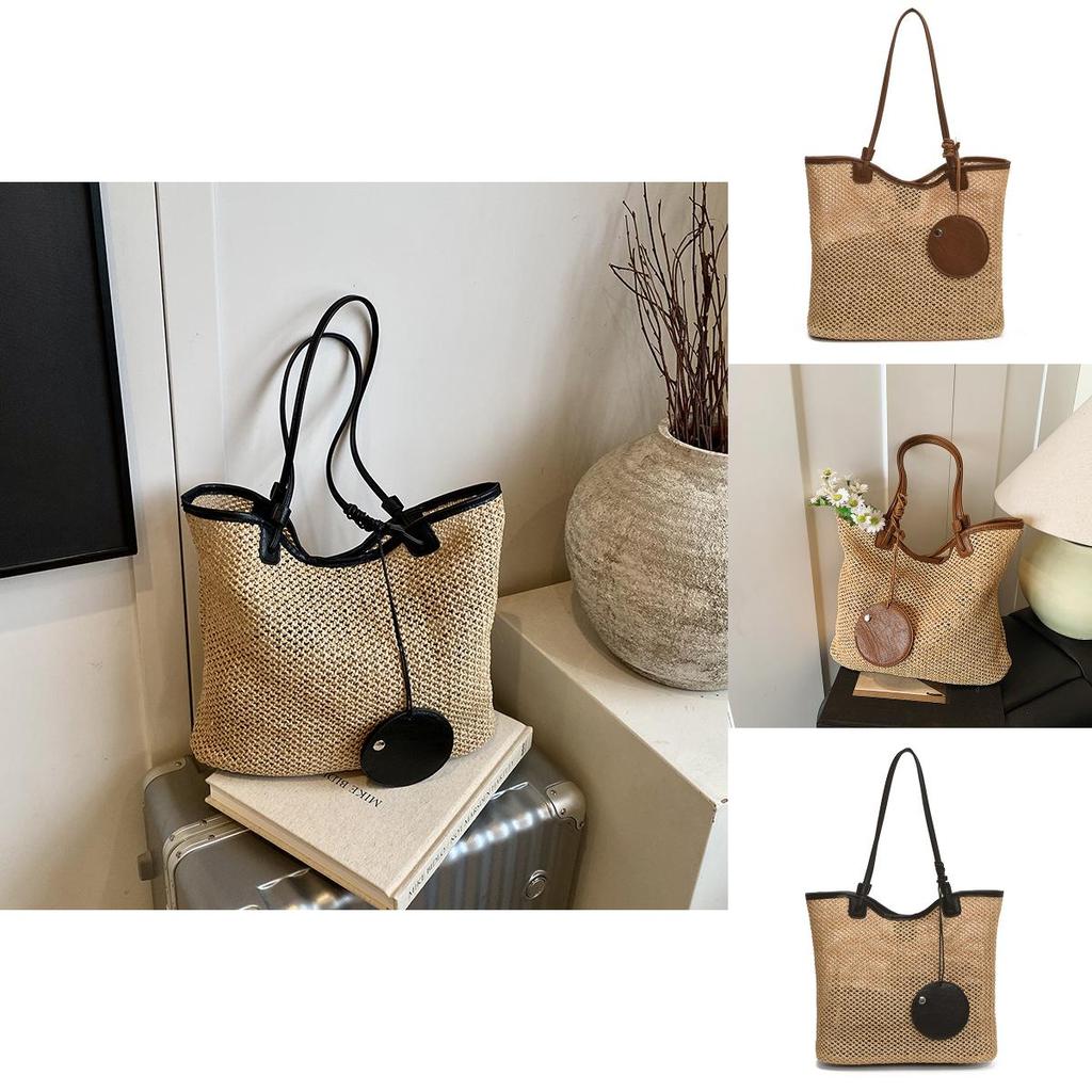 Woven Bag For Women With Hollow Design And Magnetic Closure For Daily Use